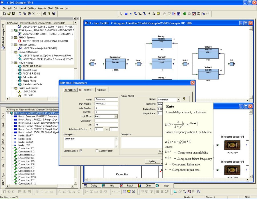 ITEM ToolKit Software Screenshot - RBD Module